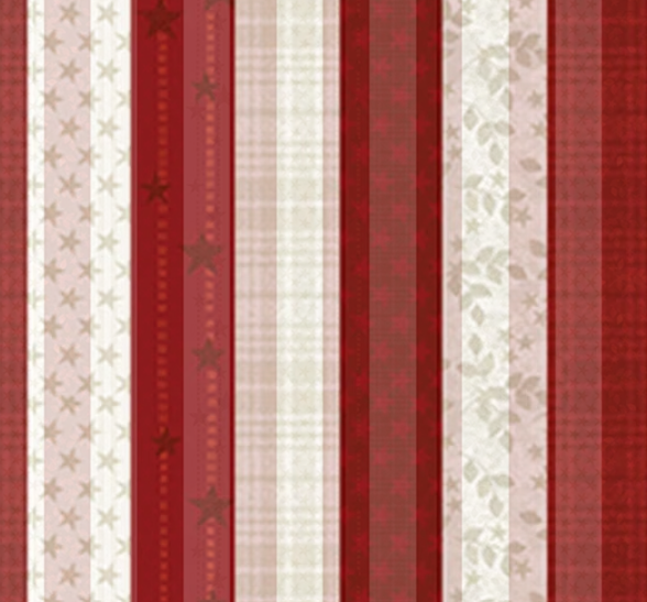 American Valor Patriotic Stripe Red Cheryl Haynes Benartex Cotton Fabric BE-16874-10