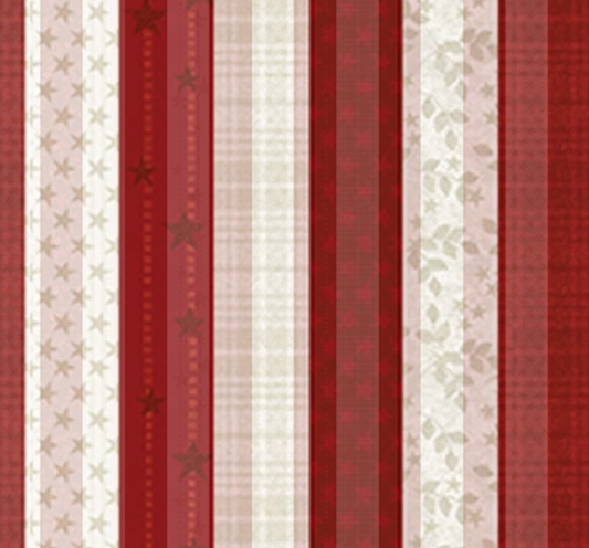 American Valor Patriotic Stripe Red Cheryl Haynes Benartex Cotton Fabric BE-16874-10