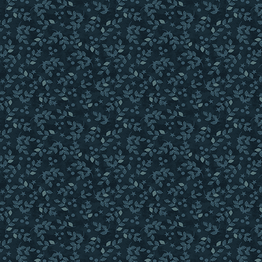 American Valor Star Vine Navy Cheryl Haynes Benartex Cotton Fabric BE-16877-56