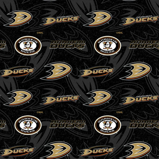 Anaheim Ducks NHL Hockey Tone on Tone Sykel Enterprises Cotton Fabric NHL-1199-DUC