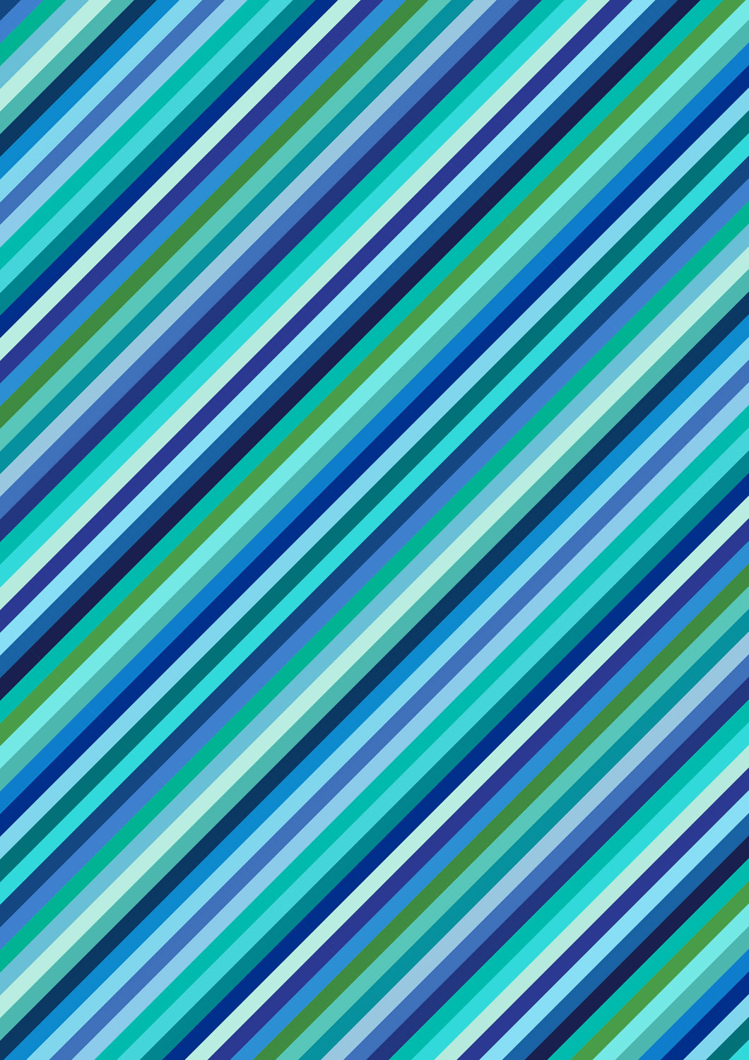 Animal Alphabet Stipes Diagonal Blue Lewis & Irene Cotton Fabric LI-A973C