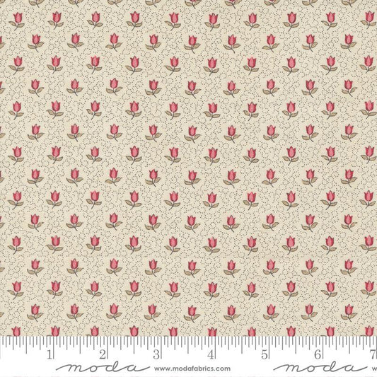 Antoinette Champagne Small Floral Pearl Beige French General Moda Cotton Fabric