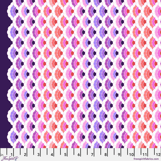 Floral Reef Aquatic Lace Ultraviolet Tula Pink Free Spirit Cotton Fabric FS-PWTP269.ULTRAVIOLET