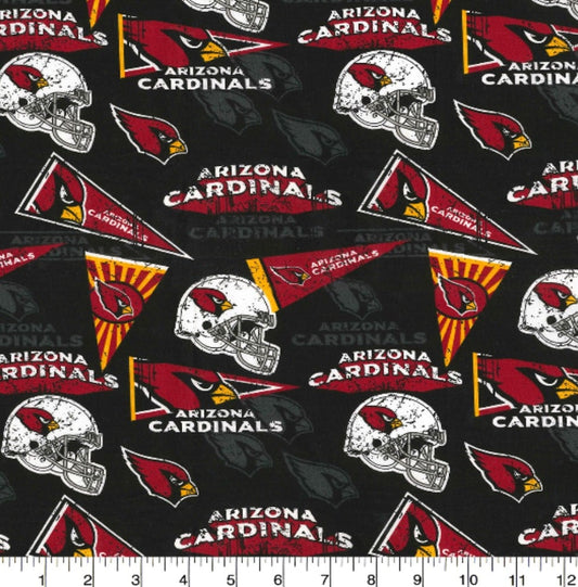 Arizona Cardinals NFL Retro design Cotton Fabric