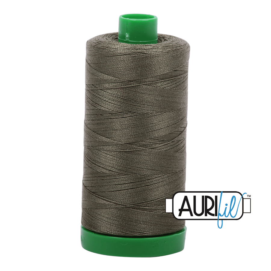 Army Green 40 wt 1094 yd Large Spool Aurifil Cotton Quilting Thread AF-MK40SC6-2905