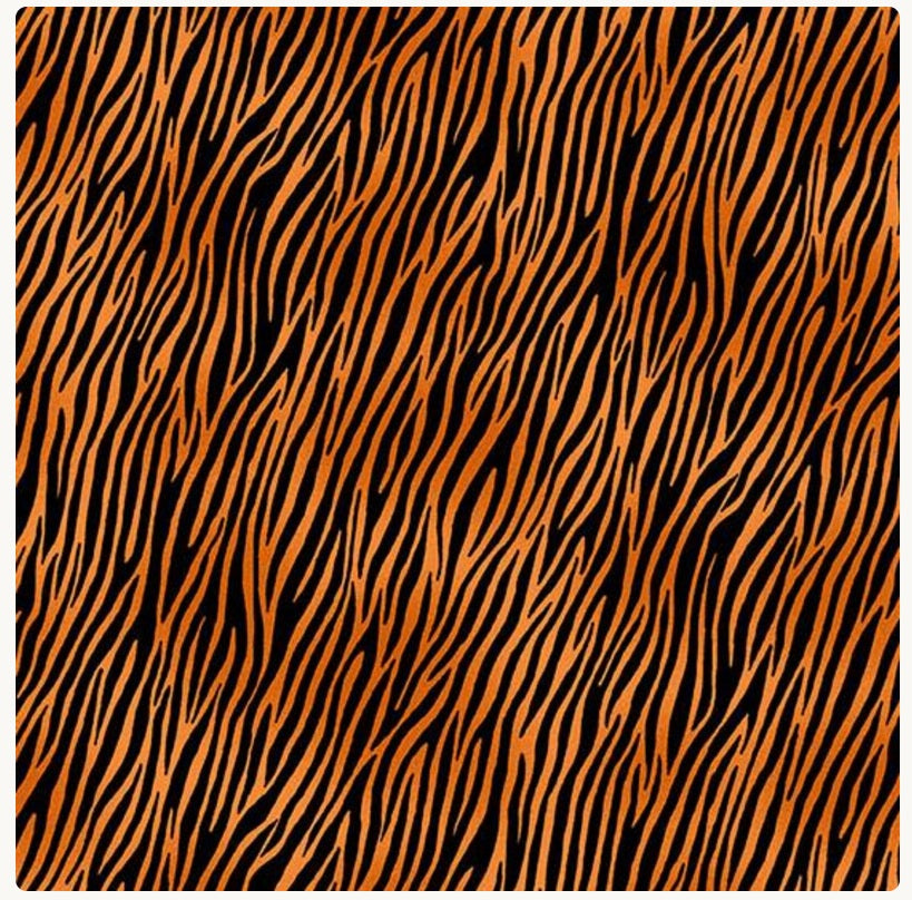Around the World Animal Zebra Skin Orange and Black Makower UK for Andover Cotton Fabric AF-TP-2401-V | US Fabric Shop