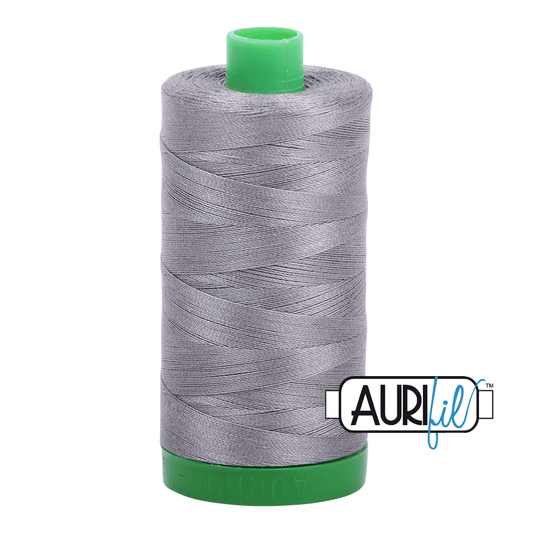 Artic Ice Grey 40 wt 1094 yd Large Spool Aurifil Cotton Quilting Thread AF-MK40SC6-2625