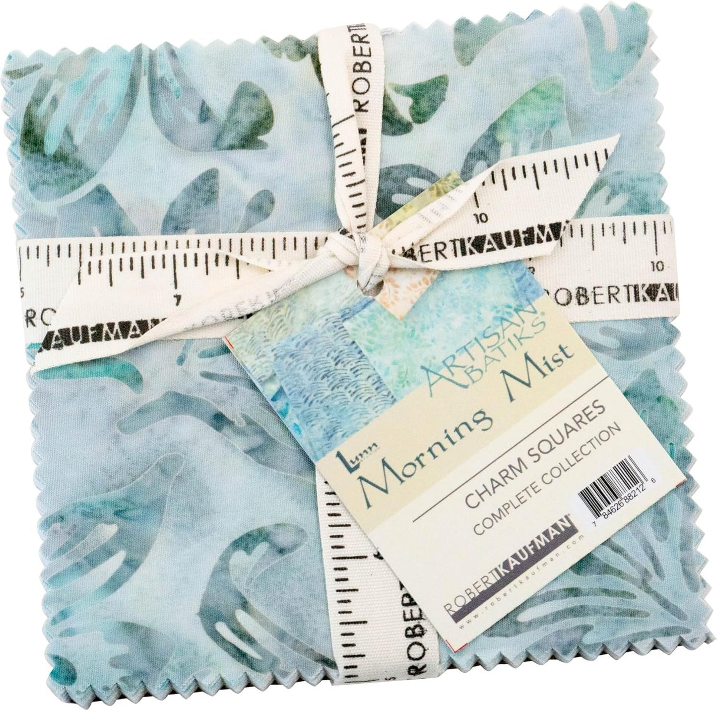 Artisan Batik Morning Mist 5" Squares Charm Pack 42 pieces Lunn Studios Robert Kaufman Cotton BATIK Fabric RK-CHS-1320-42