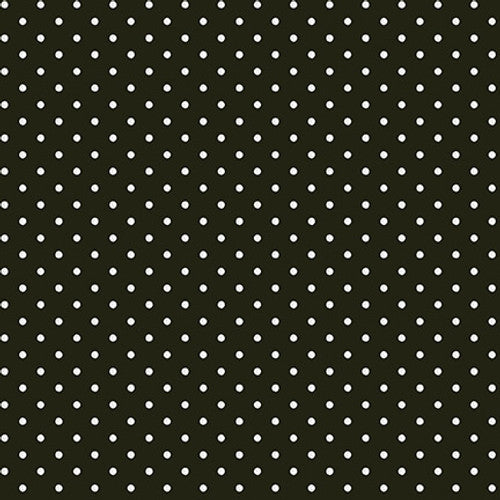 At The Zoo Set Small Dots Black Nicola Mason Studio E Cotton Fabric