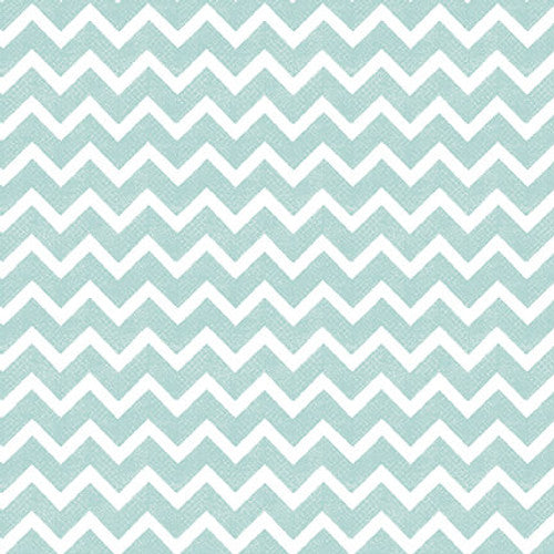 At The Zoo Zig Zag Stripe Aqua Nicola Mason Studio E Cotton Fabric SE-6610-70 | US Fabric Shop