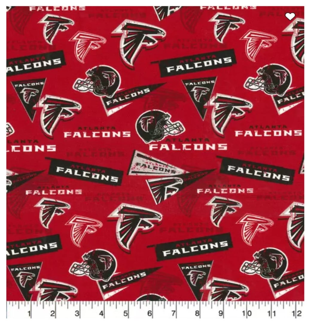 Atlanta Falcons NFL Retro design Cotton Fabric