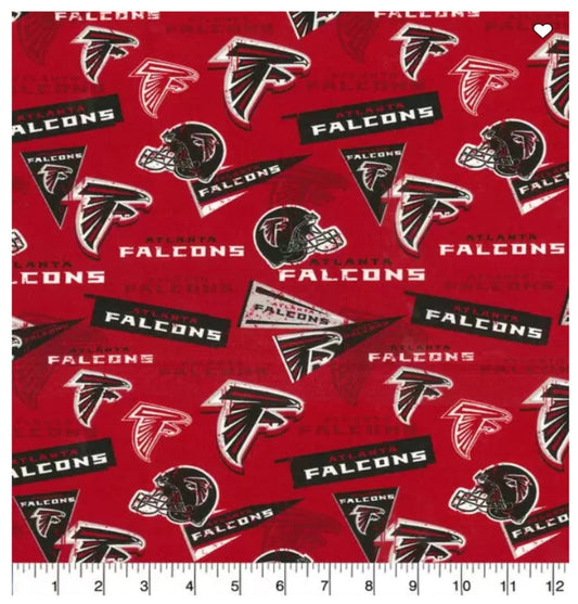 Atlanta Falcons NFL Retro design Cotton Fabric