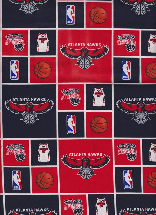 Atlanta Hawks NBA Basketball Camelot Fabrics Cotton Fabric