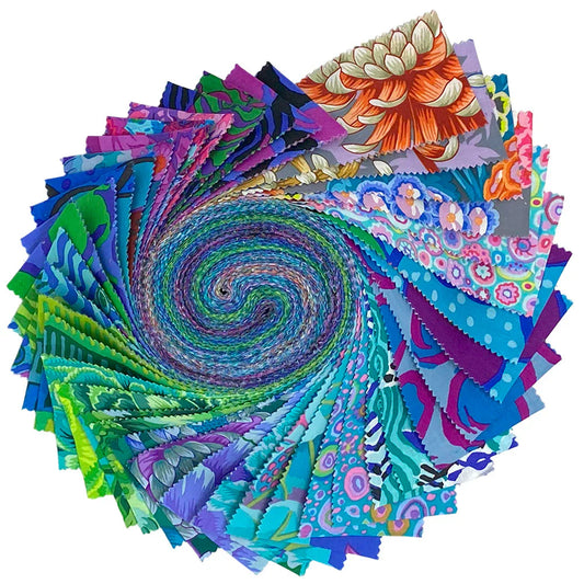 August 2025 Cool 2.5" Strips Kaffe Fassett Collective Free Spirit Cotton Fabric FS-FB4DRGP.AUG25COOL