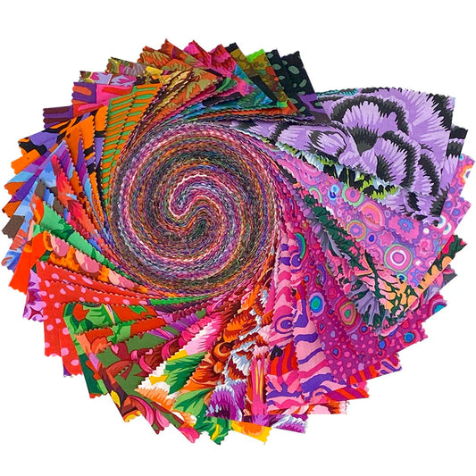 August 2025 Hot 2.5" Strips Kaffe Fassett Collective Free Spirit Cotton Fabric FS-FB4DRGP.AUG25HOT
