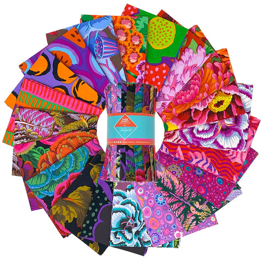 August 2025 Hot 6" Strips Kaffe Fassett Collective Free Spirit Cotton Fabric FS-FB4DSGP.AUG25HOT