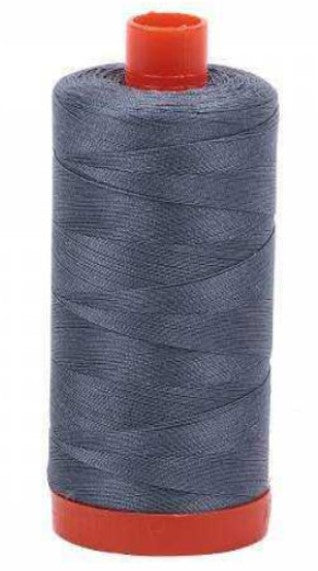 Dark Grey Aurifil Cotton Quilting Thread 50 wt. 1300m 1422y Spool