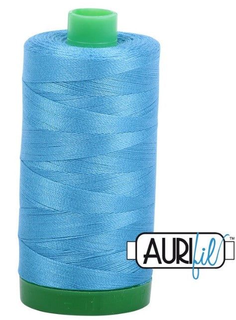 Medium Teal Aurifil Cotton Quilting Thread 50 wt. 1300m 1422y Spool AF-1320-Medium Teal