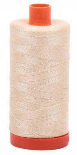 Butter Aurifil Cotton Quilting Thread 50 wt. 1300m 1422y Spool