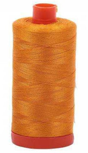 Yellow Orange Aurifil Cotton Quilting Thread 50 wt. 1300m 1422y Spool