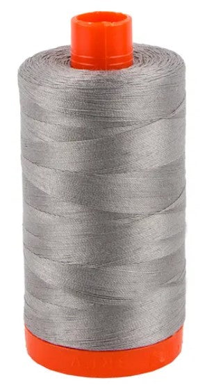 Light Blue Grey Aurifil Cotton Quilting Thread 50 wt. 1300m 1422y Spool