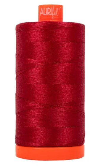 Burgundy Aurifil Cotton Quilting Thread 50 wt. 1300m 1422y Spool