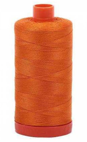 Bright Orange Aurifil Cotton Quilting Thread 50 wt. 1300m 1422y Spool