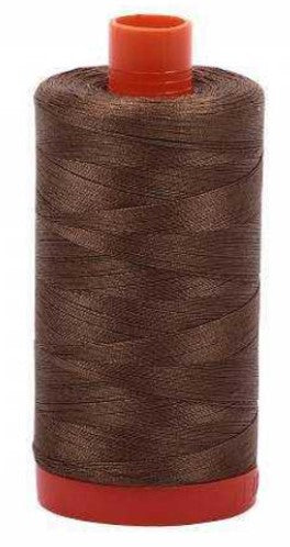 Dark Sandstone Brown Aurifil Cotton QuiltingThread 50 wt. 1300m 1422y Spool