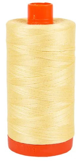 Champagne Aurifil Cotton Quilting Thread 50 wt. 1300m 1422y Spool