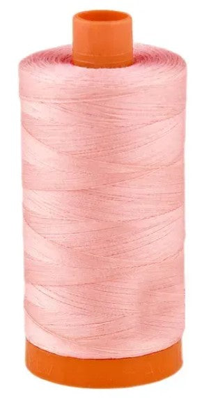 Bright Pink Aurifil Cotton Quilting Thread 50 wt. 1300m 1422y Spool