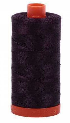 Aubergine Purple (Dark) Aurifil Cotton Quilting Thread 50 wt. 1300m 1422y Spool