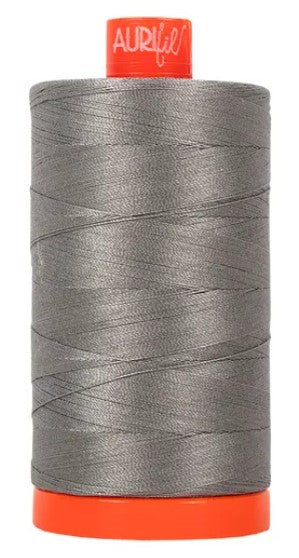 Artic Ice Gray Aurifil Cotton Quilting Thread 50 wt. 1300m 1422y Spool