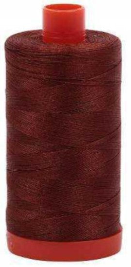 Copper Brown Aurifil Cotton Quilting Thread 50 wt. 1300m 1422y Spool