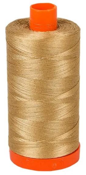 Blond Beige Aurifil Cotton Quilting Thread 50 wt. 1300m 1422y Spool
