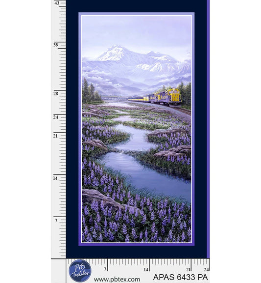 Aurora's Passage Banner Panel 24" Shane Lamb P&B Textiles Cotton Fabric PB-APAS-6433-PA