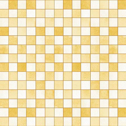 Autumn Elegance Gingham Gold Metallic Kitten Studio Henry Glass Cotton Fabric