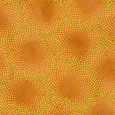 Autumn Fields Seed Lattice Amber Orange Studio RK Robert Kaufman Cotton Fabric