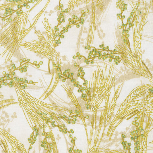 Autumn Fields Wheat Ivory Robert Kaufman Cotton Fabric