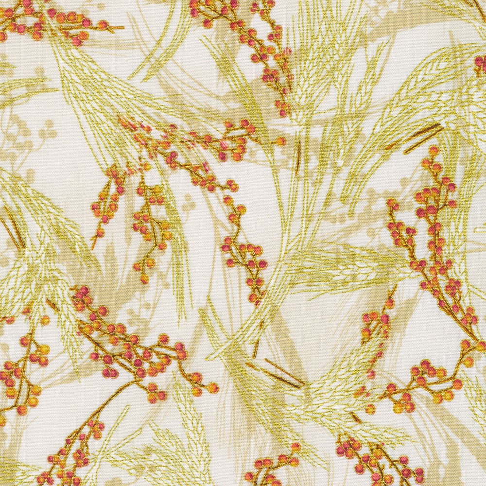 Autumn Fields Wheat Wheat Cream Robert Kaufman Cotton Fabric