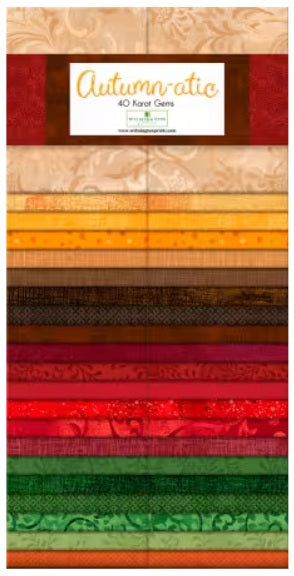 Autumn-atic 2.5" Strips Karat Gems 40 pcs Wilmington Prints Cotton Fabric WP-842-167-842