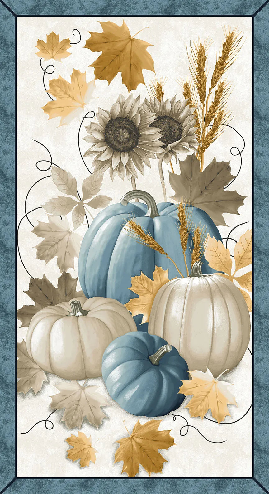 Autumn Vibes Panel 23" Running Wild Art Studio Blank Quilting Cotton Fabric BQ-4078P-74