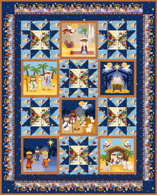 Away in a Manger O Holy Night Quilt Blank Quilting-FREE PATTERN