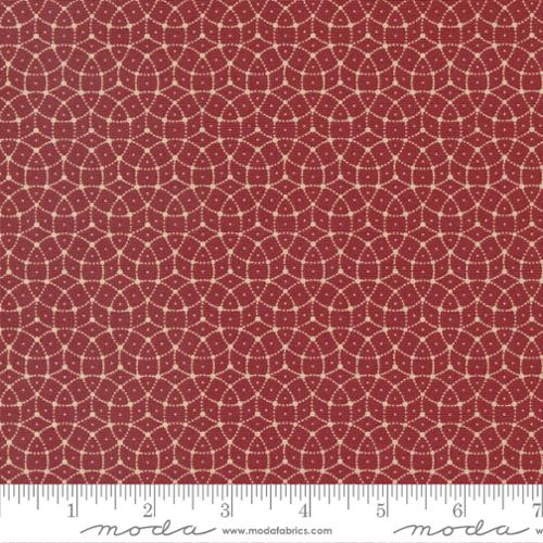 Back To Basics Mosaic Geometrics Red Pepper Kansas Troubles Quilters Moda Cotton Fabric