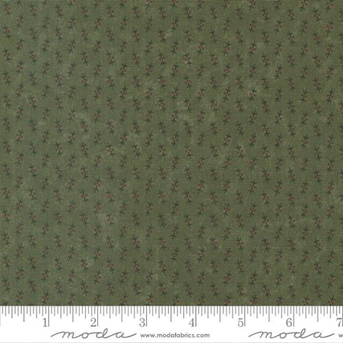 Back To Basics Whirlygig Blenders Kale Dark Green Kansas Troubles Quilters Moda Cotton Fabric