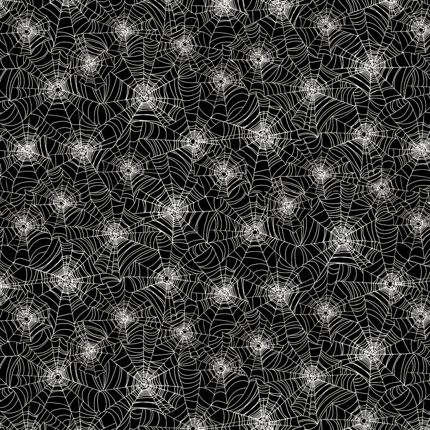 Bad Blood Collection Spiderwebs Glow Dark Timeless Treasures Cotton Fabric