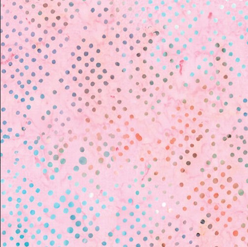 Bali Dot Craze Batik Diamond Dot Pink Benartex Cotton Fabric BE-9280-21
