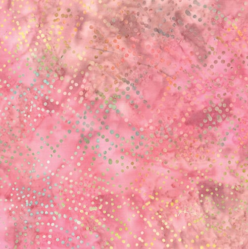 Bali Dot Craze Batik Dot Wave Pink Benartex Cotton Fabric BE-9282-21