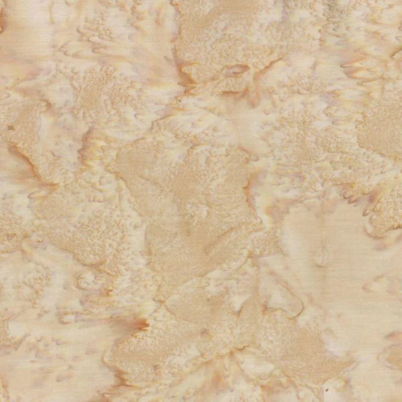 Bali Watercolors Funnel Cake Tan Hoffman Cotton Batik Fabric HF-1895-485