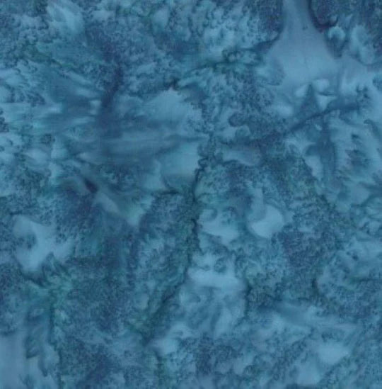 Bali Watercolors Lake Blue Hoffman Cotton Batik Fabric HF-1895-311