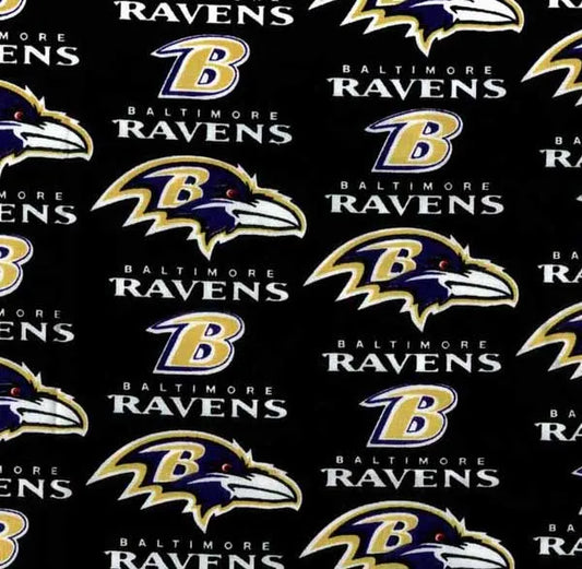 Baltimore Ravens NFL Football Logo Fabric Traditions Cotton Fabric NFL-70645DN